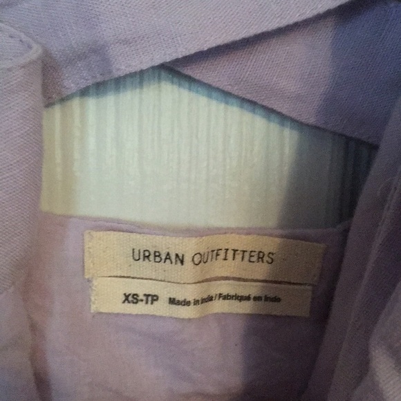 Urban Outfitters Button Front Mini Dress Criss-Cross Back Mini Dress in Lavender - Picture 10 of 12